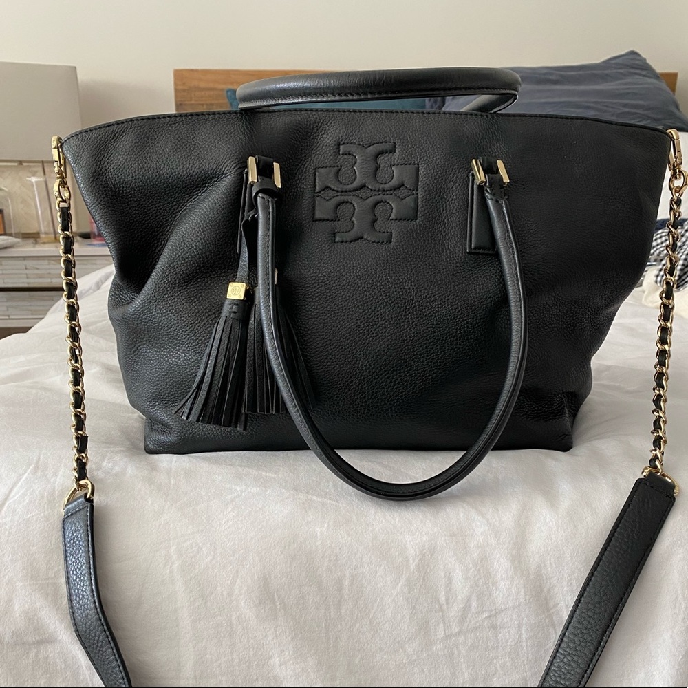 TORY BURCH Thea Tassel Chain Leather Tote
